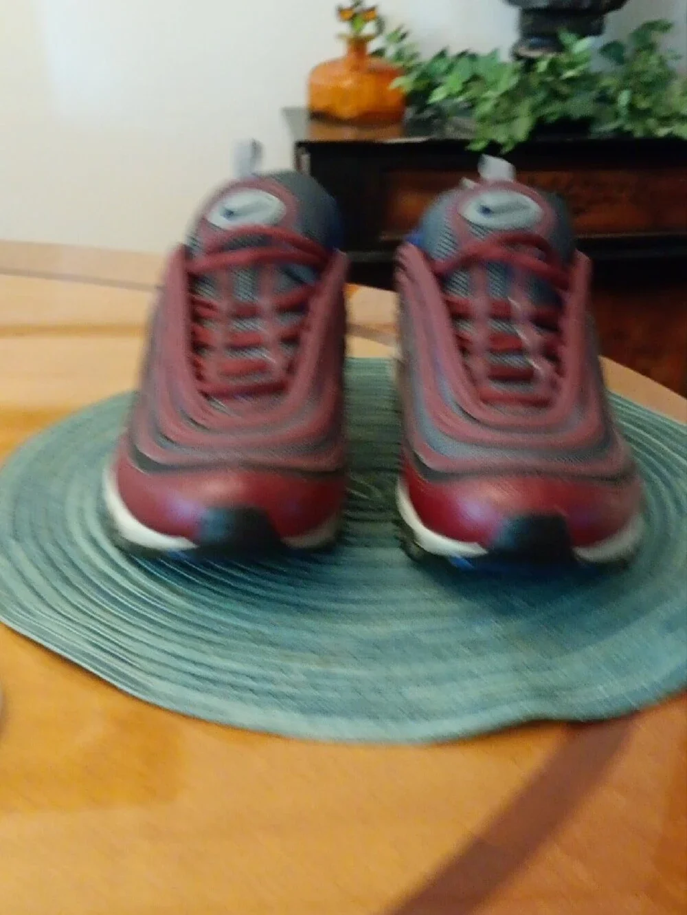Nike Men’s Air Max 97 Sneakers - Burgundy and Blue Sz 9